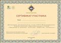 Сертификат участника регионального этапа XXIV Международных  Рождественских образовательных  чтений  "Традиция и новации: культура, общество, личность"